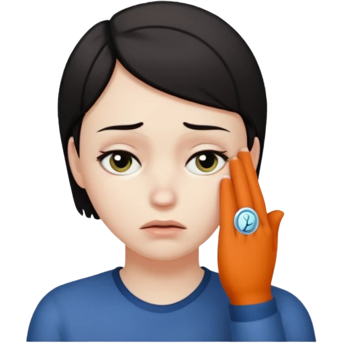 Loser L hand on forehead  emoji