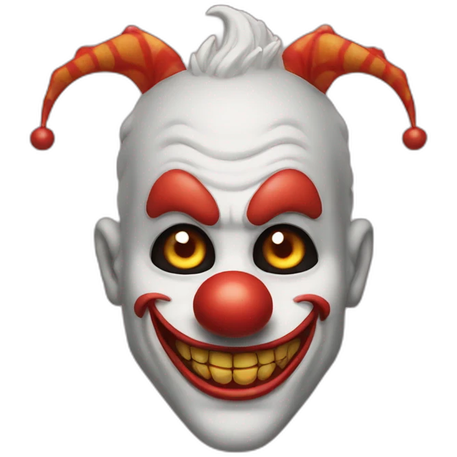 Clown merged with dragon emoji