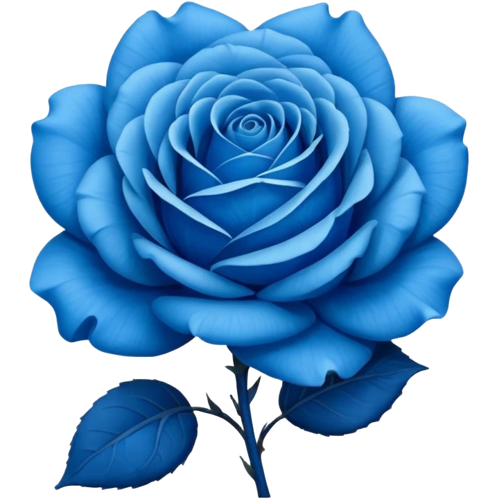 Blue rose emoji emoji