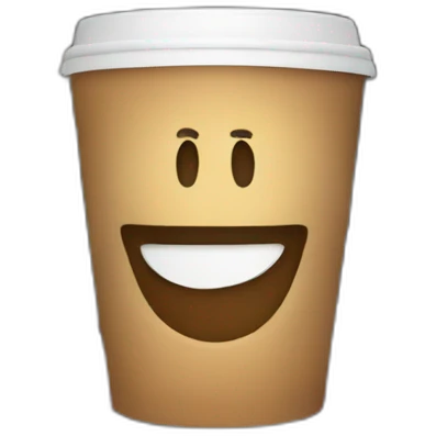 Outside of an Italian coffee on a corner downtown Houston emoji