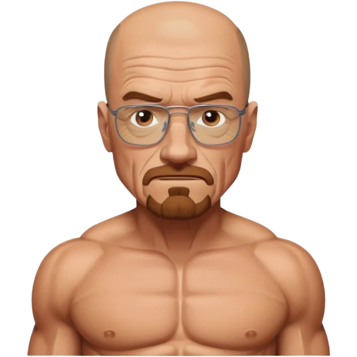 Walter white with a six pack emoji