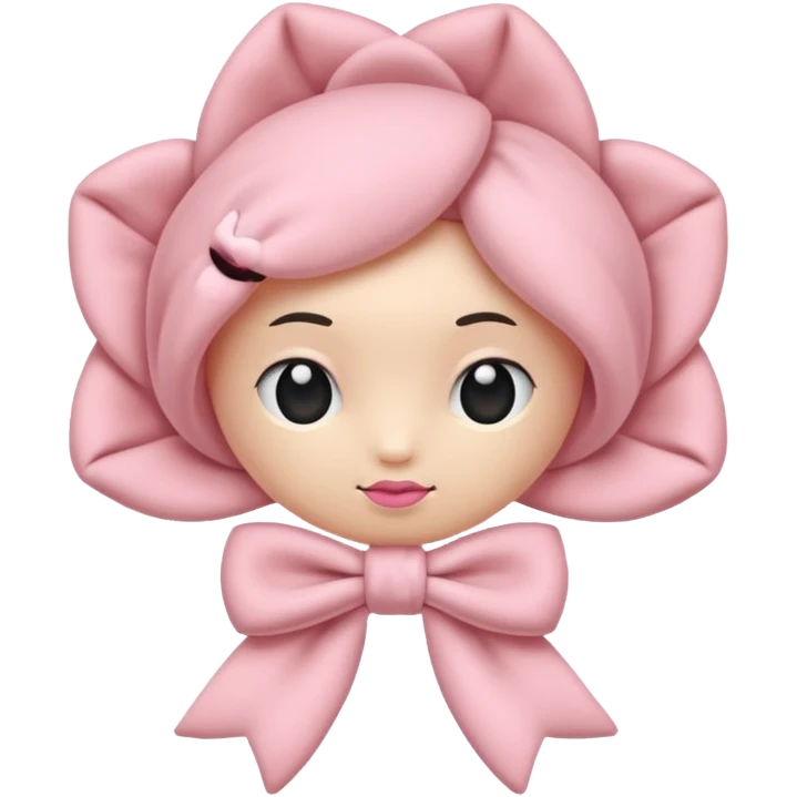 Nœud rose pastel emoji
