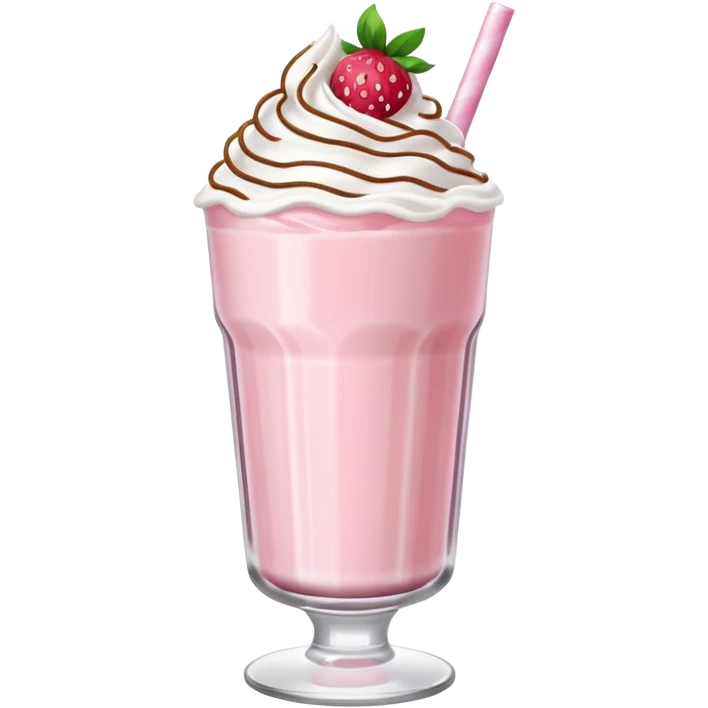 Strawberry milkshake emoji