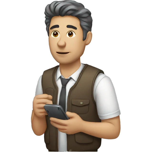 man with phone emoji
