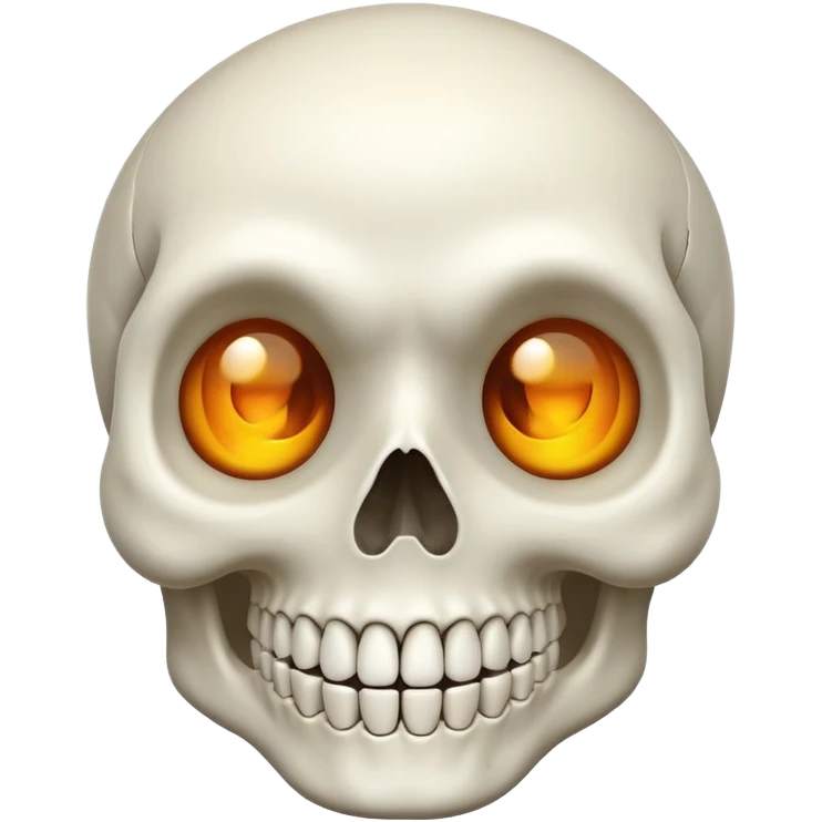 Mad skull face emoji