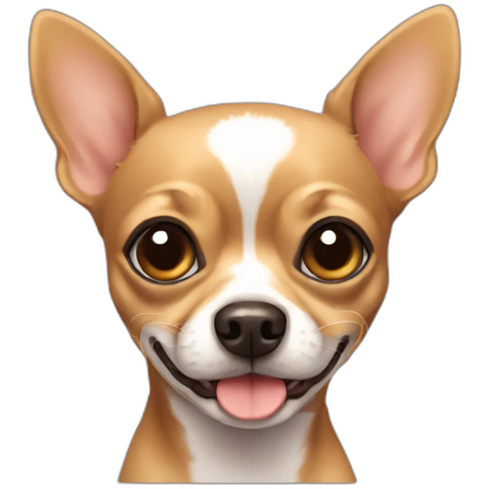 Dark tan chihuahua emoji
