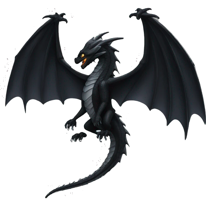 black dragon wings emoji