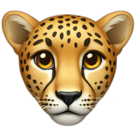 cheetah head emoji