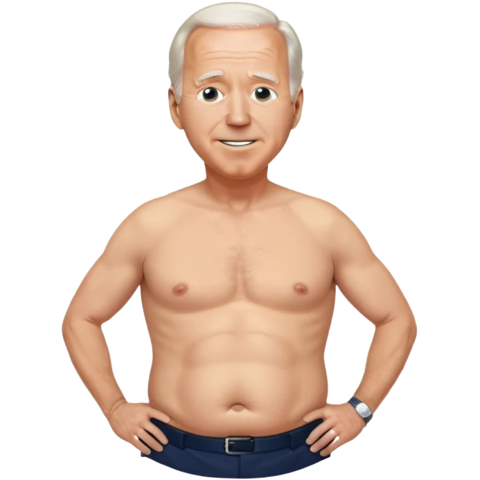 Joe biden round belly emoji