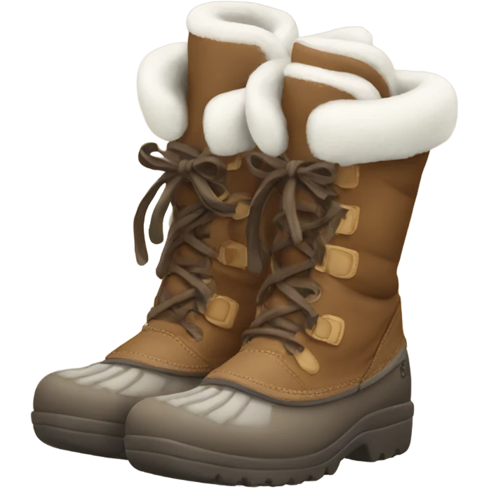 winter boots with bows emoji