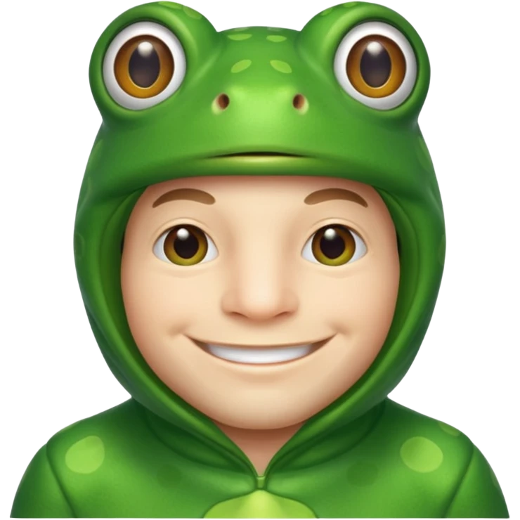 man fair in frog costume  emoji
