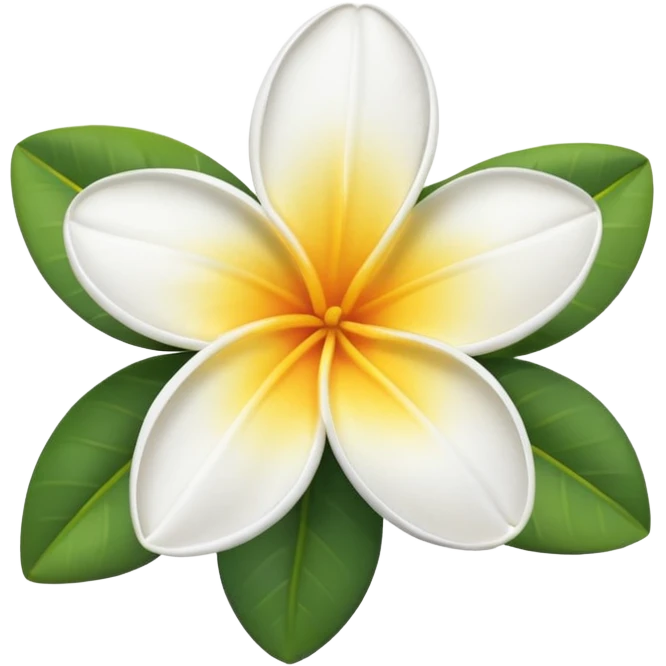 Firangipani flower emoji