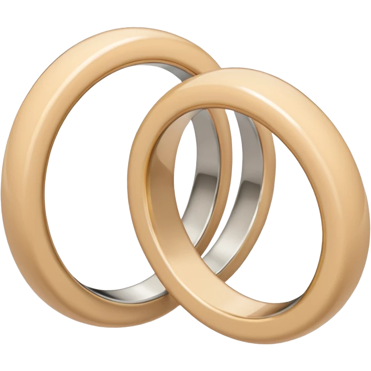 A very aesthetic rings with pastel beige  tones emoji