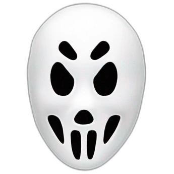 Ghostface mask emoji