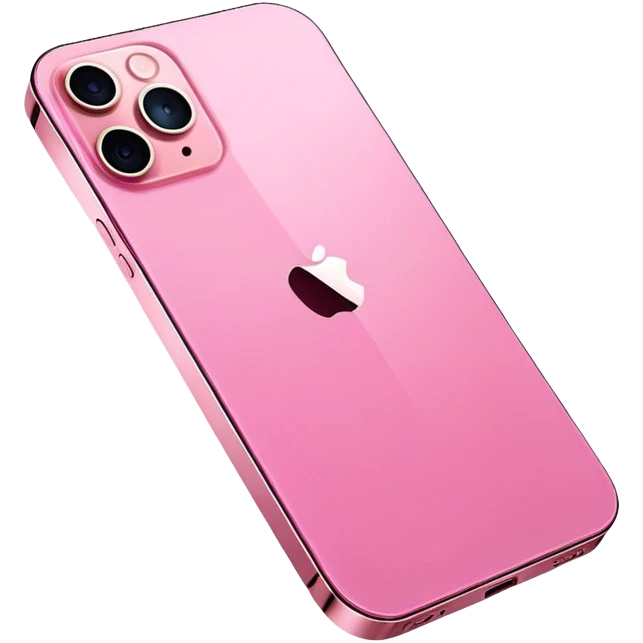 Pink iphone 12 pro max emoji