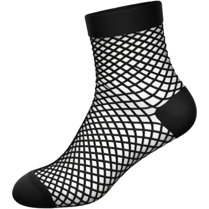 black fishnet socks emoji