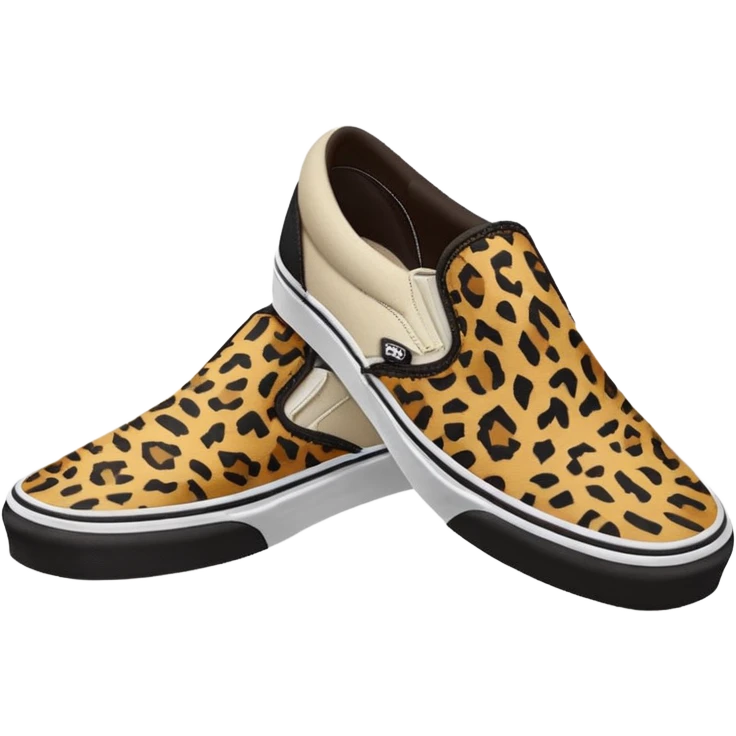 Womens Vans Slip-On Skate Shoe Leopard emoji