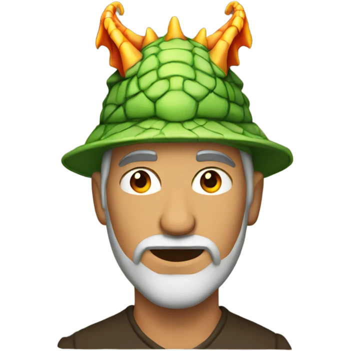 Man with dragon hat emoji