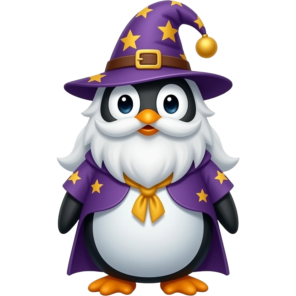 Penguin Wizard emoji