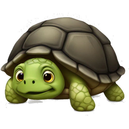 Turtle that looks like sad poo emoji