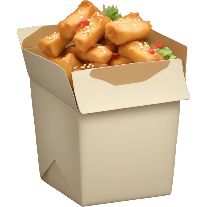 Pastel asian takeout box emoji