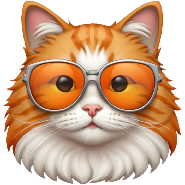 Cat wearing sunglasses emoji