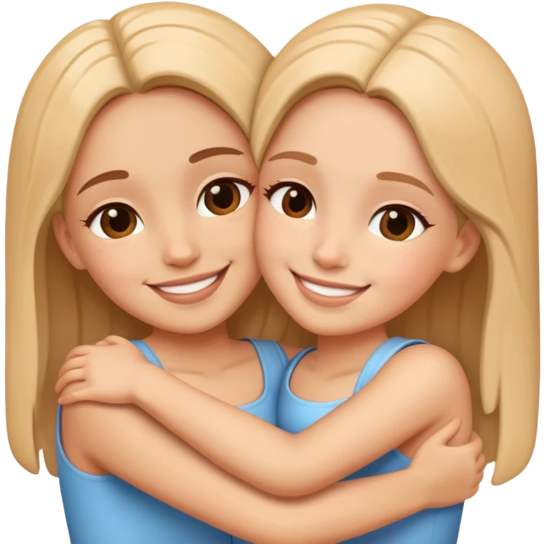 Abrazos de hermanas emoji