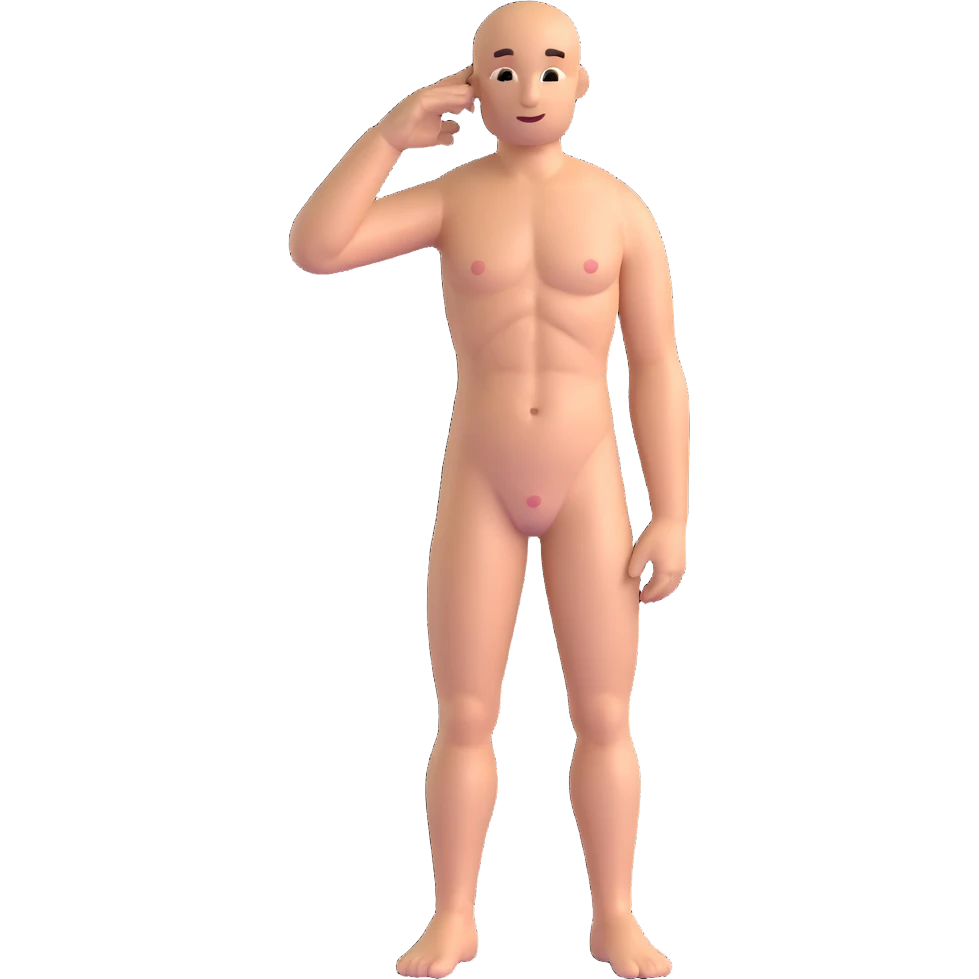 nude man emoji