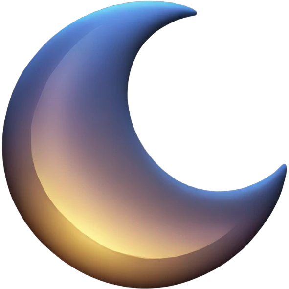 Crescent moon emoji