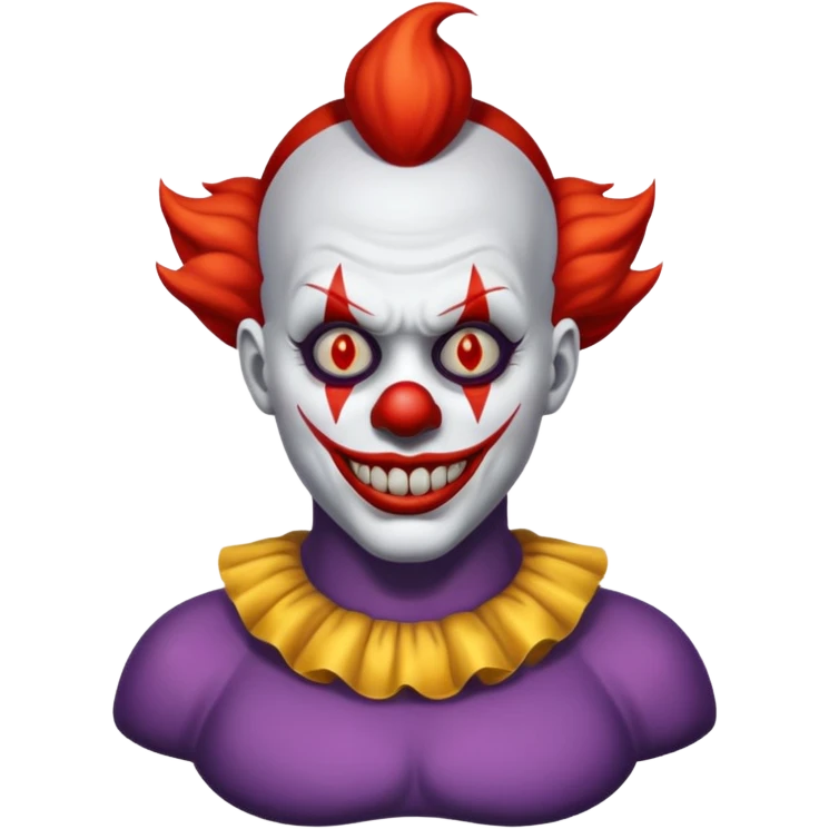 Evil clown tits emoji