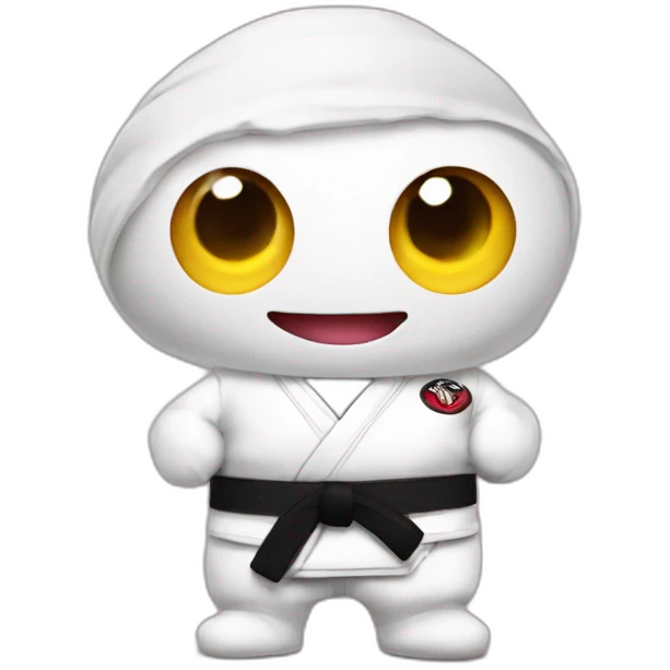Worm in a Jiu-Jitsu gi emoji