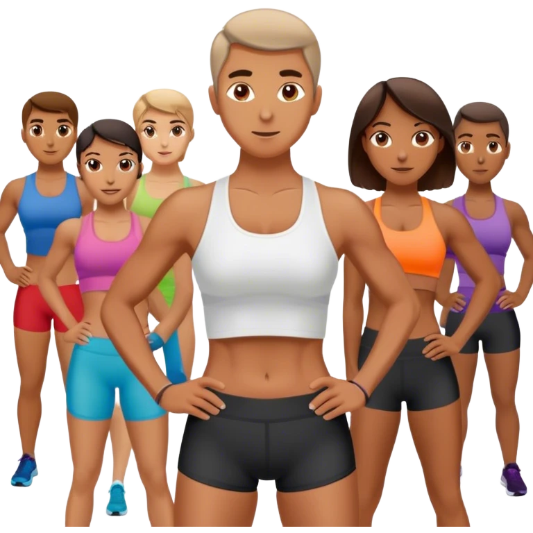 Group fitness instructor emoji