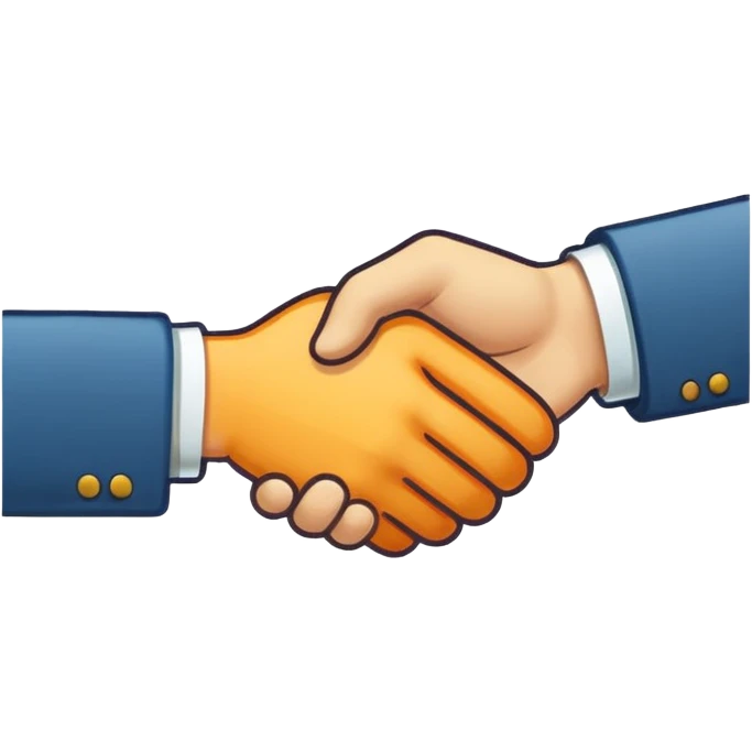 handshake retro style sticker  emoji