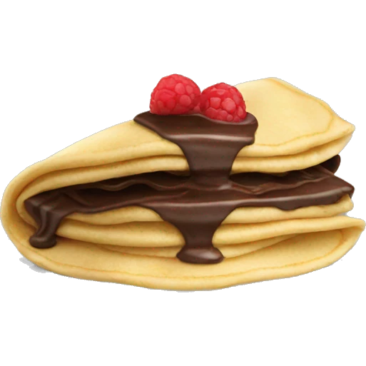 chocolate crepe emoji