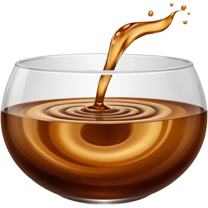 brown liquid in bowl emoji