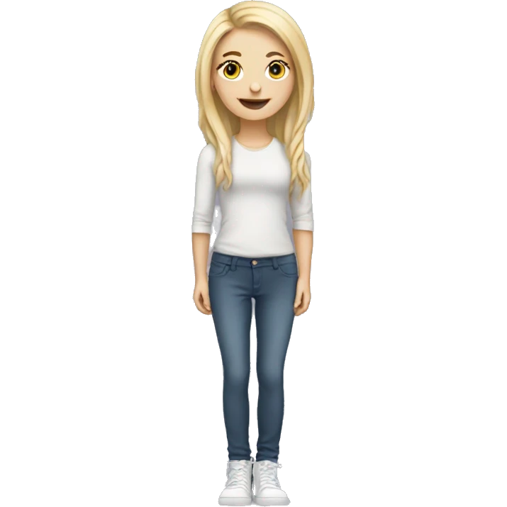 Tall white girl emoji