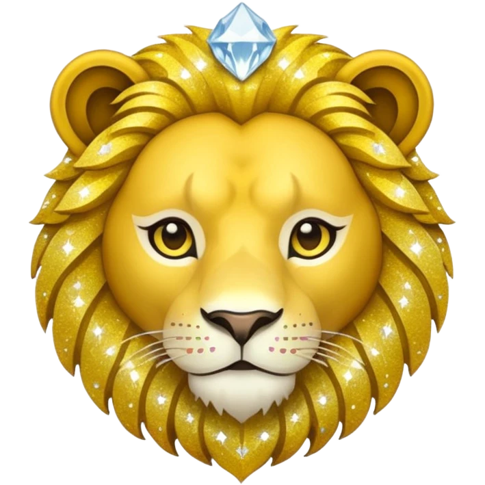 glitter yellow and white pokemon crystal light lion emoji