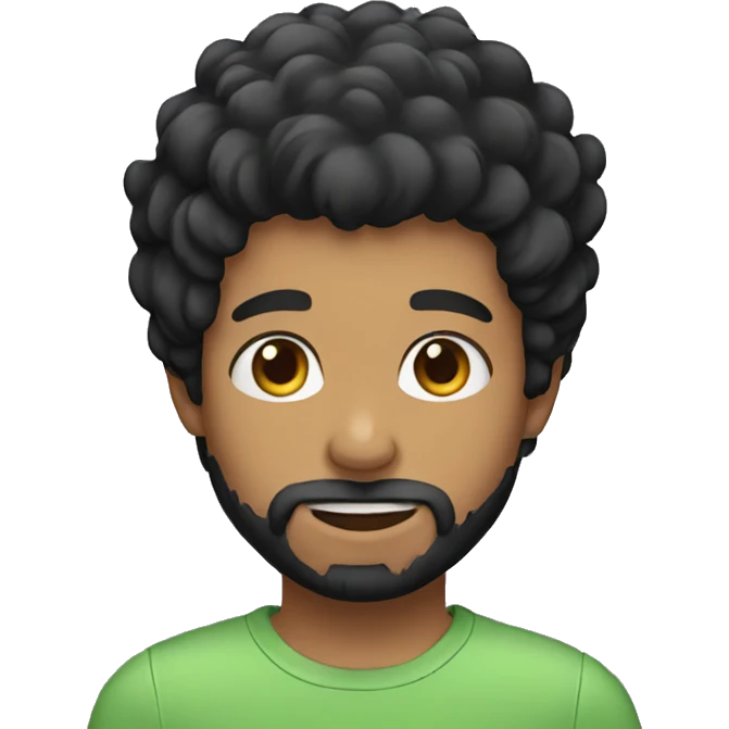 two boys black hair and beard emoji