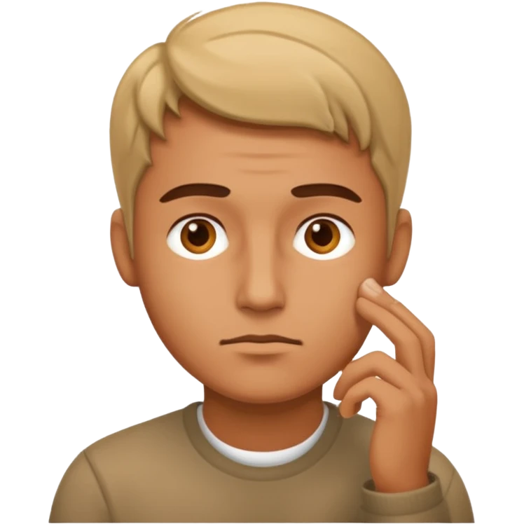 man thinking emoji