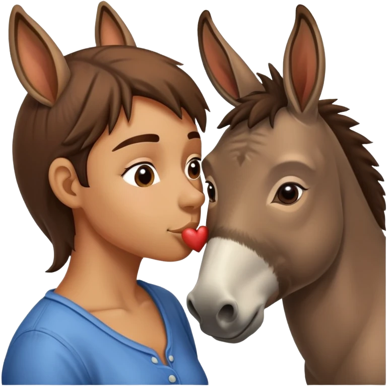 Biene Kissing Esel  emoji
