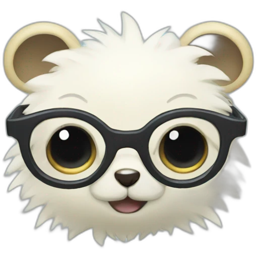 Cubchoo pokemon with round glasses emoji