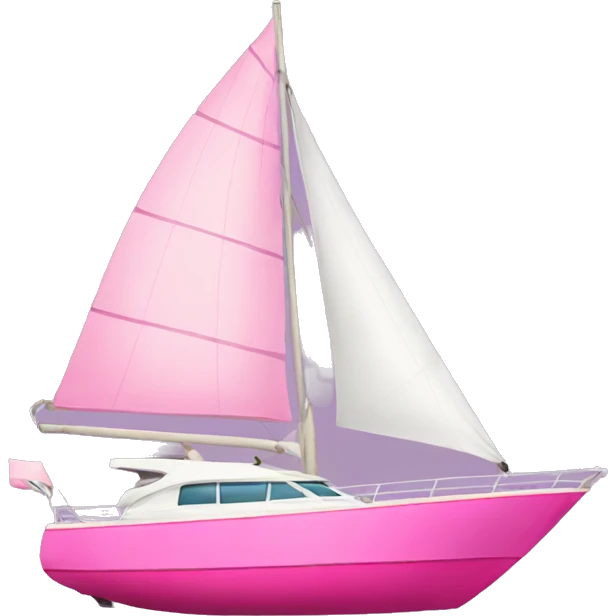pink yacht emoji