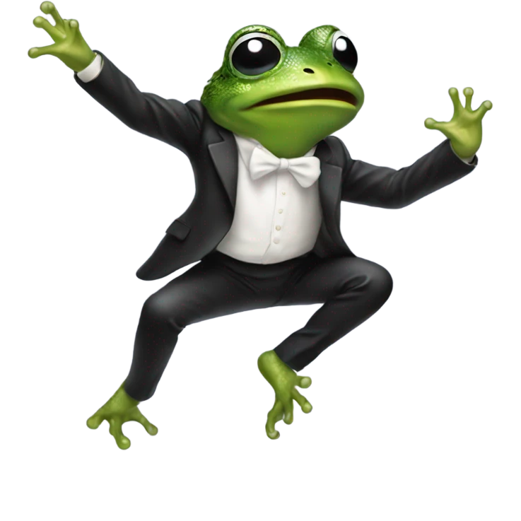 Micheal Jackson dancing frog  emoji