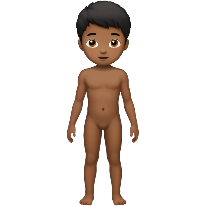 Younger  balck kid naked emoji