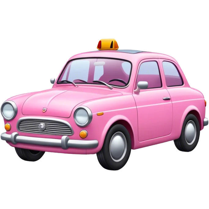 Voiture rose emoji