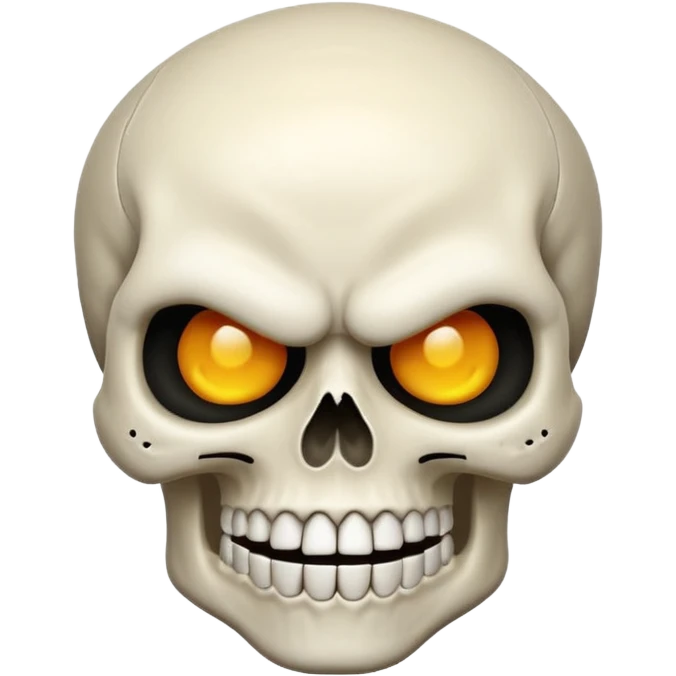 این دوتا رو ترکیب کن 💀🤬 اون شکل رو دهن اون ایموجی آدم  رو بزار رو ایموجی اسکلت emoji
