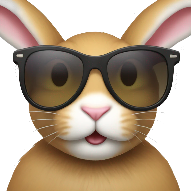 happy rabbit sunglasses emoji