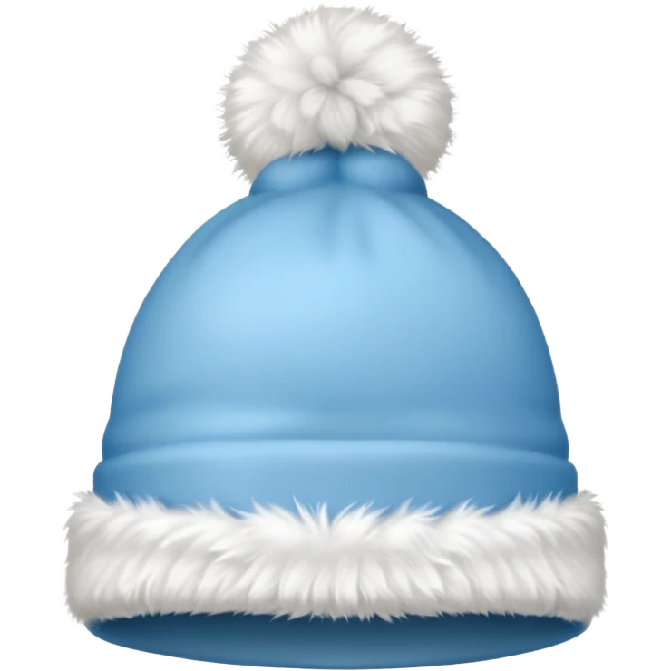 light blue Christmas hat emoji