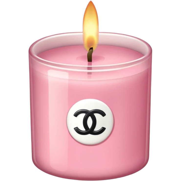 Soft pink Chanel candle emoji