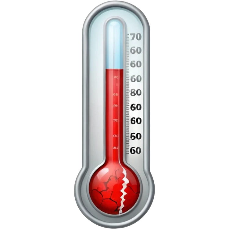 thermometer  with blood stains emoji